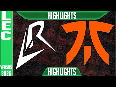 LR vs FNC Highlights | LEC W1D1 2026 Versus | Los Ratones vs Fnatic
