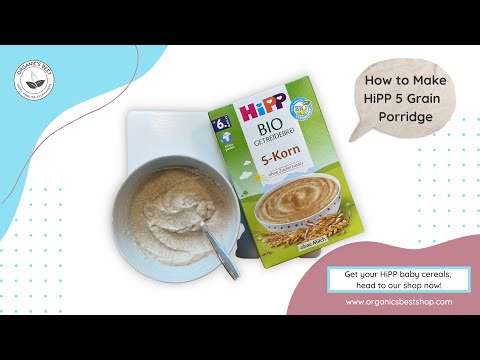 How to make HiPP 5 Grain Organic Porridge using HiPP Dutch Stage 2 Baby Formula