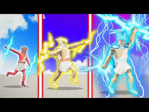 EVOLUTION OF ULTIMATE ZEUS ( GODS FATHER ) | TABS - Totally Accurate Battle Simulator