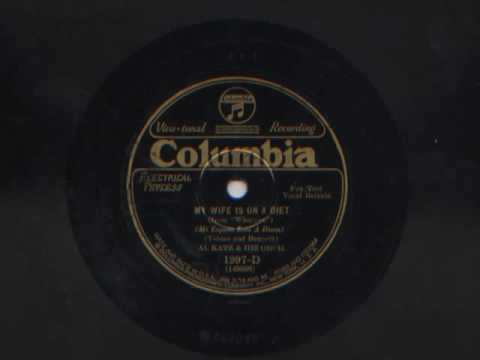 My Wife Is On A Diet by Al Katz and His Orchestra, 1929
