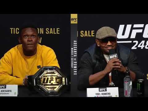 UFC 248 Press Conference Highlights with dance off Israel Adesanya VS Yoel Romero