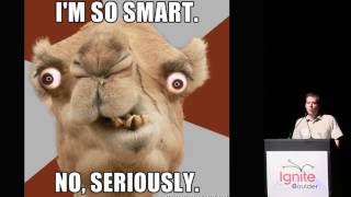 Seth Herd "We Believe What We Want Instead of What's True" at Ignite Boulder 30