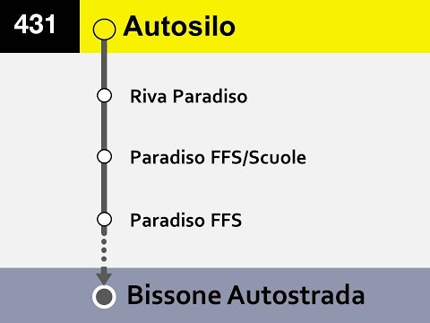 [PostAuto/AutoPostale] Ansagen Bus 431 Lugano - Bissone