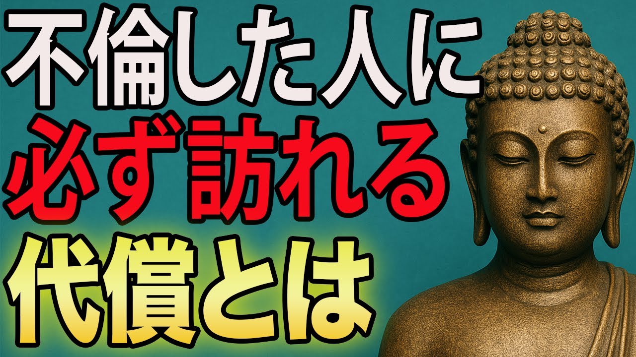 【ブッダの教え】不倫の本当の罰は、あとから必ずやって来る