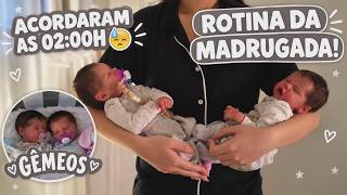 OS GÊMEOS ACORDARAM NO MEIO DA MADRUGADA | Rotina da Noite com a Serena e o Apolo 😴🌛