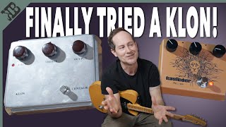 Video thumbnail for First Time Playing a Klon Centaur... jeez! | Klon VS Kasleder Pelion Shootout | Gear Corner by Kris Barocsi