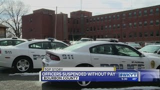 Bourbon County officers suspended without pay
