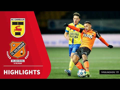 Samenvatting SC Cambuur - FC Volendam (08-01-2021)