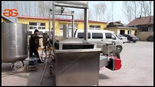 Automatic Continuous Snack Food fryer machine  Operation