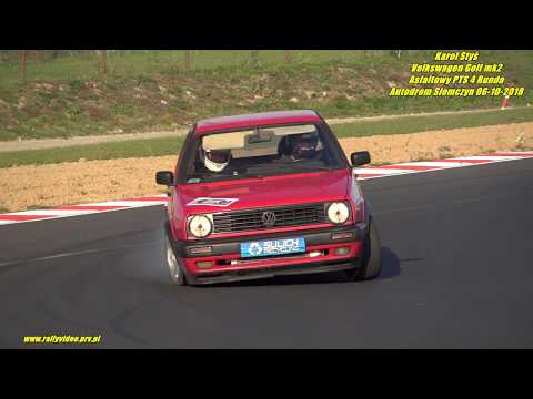 Karol Styś - Volkswagen Golf mk2 - Asfaltowy PTS 4 Runda  Autodrom Słomczyn 06-10-2018