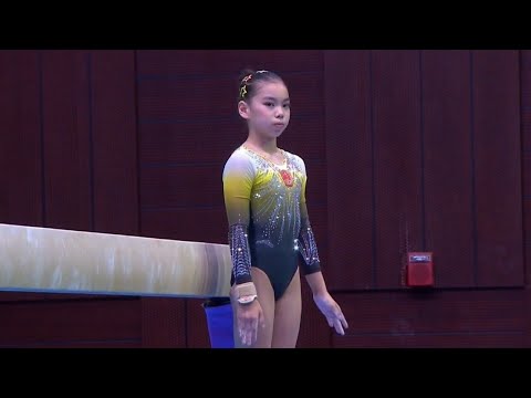 Chinese Gymnast XIANG Yina wins GOLD 🥇 on Beam Final - Junior World Championships 2025