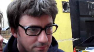 Graham Coxon says HI to me and signs for fans at BRIXTON ACADEMY 3/4/2011