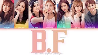 SONAMOO (소나무) B.F Color Coded Lyrics (Han/Rom/Eng)