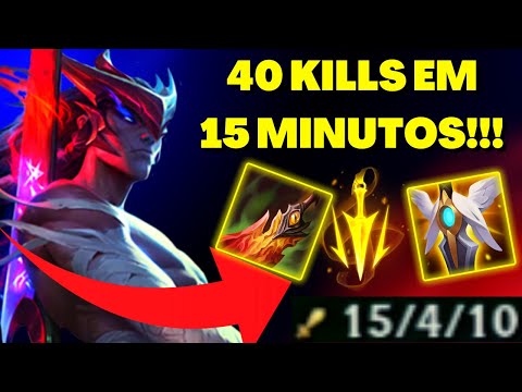 40 KILLS EM 15 MINUTOS!! JOGO COMPLETAMENTE MALUCO - Yone vs TF - League of Legends