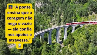 O Trem e a Ponte — A Travessia que Ensina a Confiar no Vazio ✨