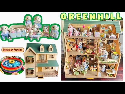 House on the Hill _ Greenhill house : Set up & Tour 💚 [Sylvanian Families]