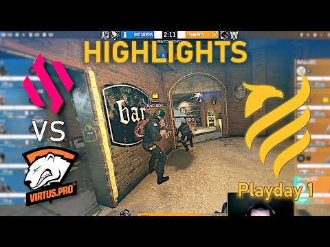 BDS vs Outsiders (VP) - HIGHLIGHTS - Playday 1 - EUL 2022 Stage 2 - R6 Esport