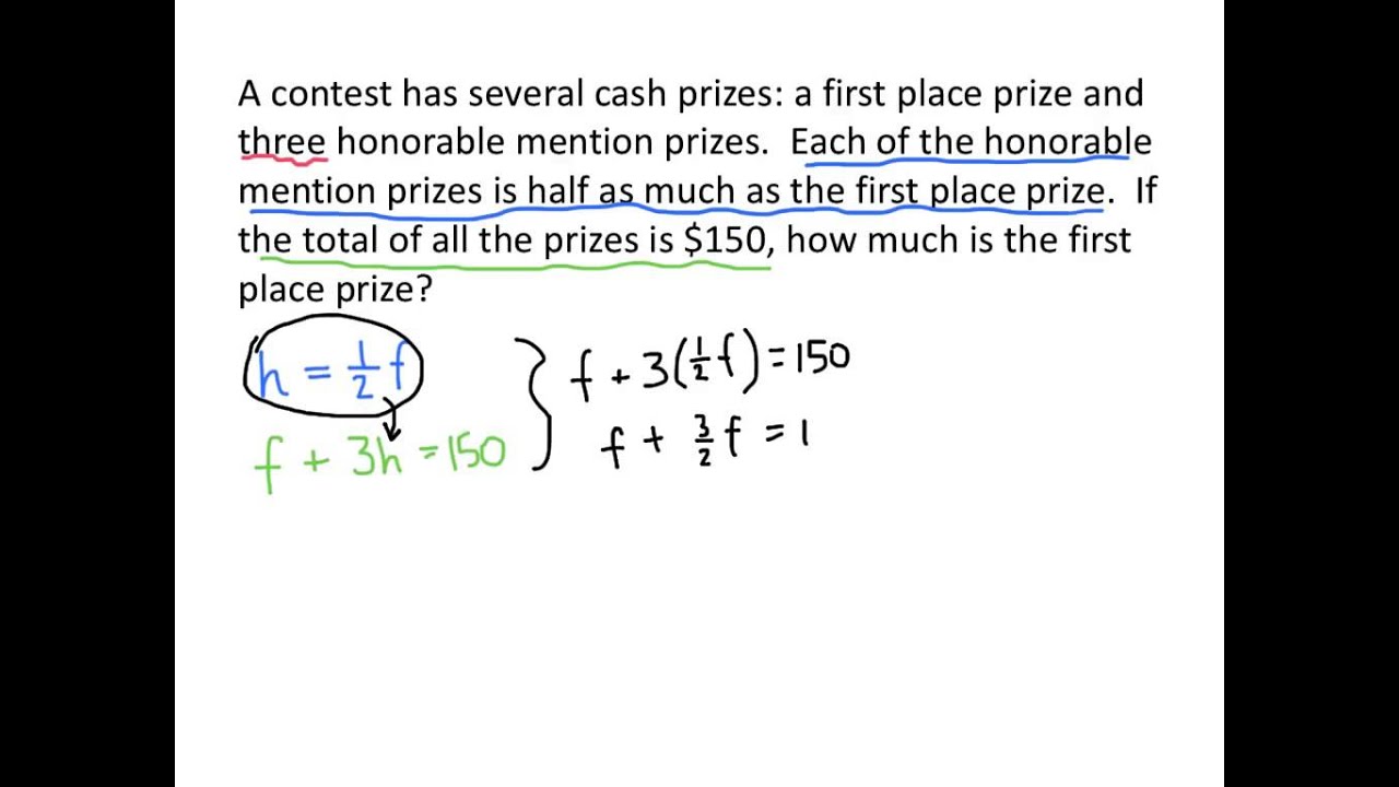 Words and Symbols: Word Problems
