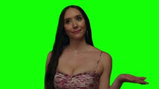 Madisynn King "at first it was fun then scary then fun again then spooky" green screen