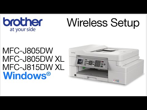 Thumbnail for Connect MFC-J805DW or MFC-J815DWXL to a Wireless Computer - Windows