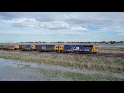 Pacific National 7731V Grain Train Running Through Gheringhap Loop (7/9/2022) - PoathTV Railways