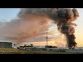Large plumes of smoke seen across Columbus skyline as crews battle scrapyard fire