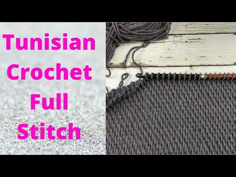 , title : 'How to Crochet Tunisian Full Stitch'