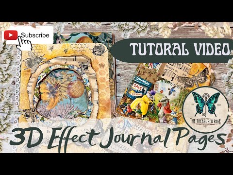 Magical 3-D Effect Junk Journal Page - Build A Signature 2025 | April Project inspiration