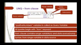 C# Beginner to advanced - Lesson 52 - LINQ part 3 Query syntax