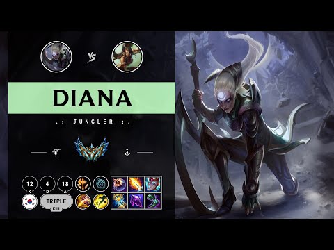 Diana Jungle vs Nidalee - KR Challenger Patch 14.11