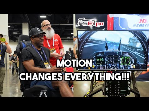 This Motion Sim Cockpit was ALL the Craze at Flight Sim EXPO!