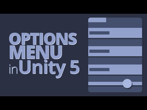 Options Menu in Unity 5 Tutorial - Part 1
