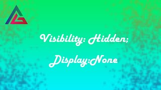 visibility hidden and display none difference