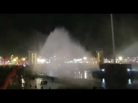 Abu Dhabi 2019 Fountain Musical Show. Heritage Festival
