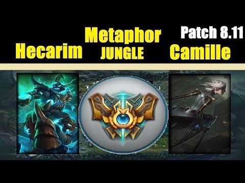Metaphor | HECARIM vs CAMILLE | HECARIM JUNGLE | Challenger Gameplay | Patch 8.11