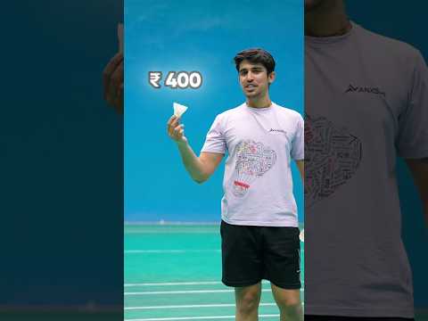 ₹40 vs ₹400 feather Shuttlecock difference ! 💸🏸