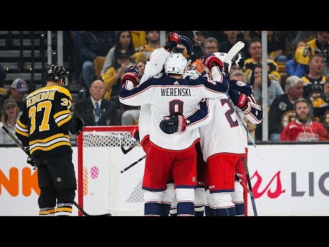 Brandon Dubinsky, Pierre-Luc Dubois score two goals in :13