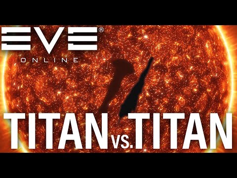 Eve Online - TITAN V TITAN - Epic Titan Showdown | Doomsday Weapons Unleashed! #eveonline #titans