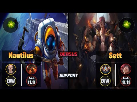 MagiFelix NAUTILUS (Support) [Aftershock] VS SETT - Challenger EUW Patch 11.11