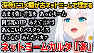 深夜に古のネットミームで埋まるフブキ金コイ配信のコメント欄ｗ【白上フブキ / ホロライブ】