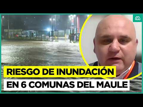 Daños y socavones en la región del Maule tras sistema frontal: Seis comunas en riesgo de inundación