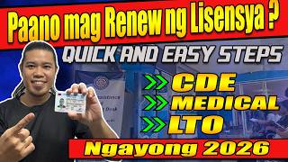 Paano Mag Renew ng Driver’s License 2026 Paano mag renew ng Lisenya 2026 Driver`s License Renewal