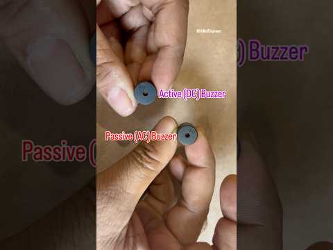 Active (DC) vs Passive (AC) Buzzer! #electronics #buzzer #tone #diy