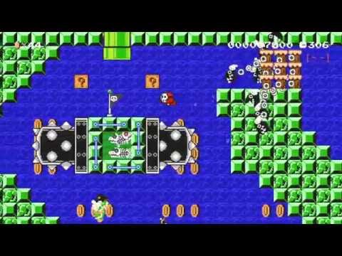 Neppy the Necromancer's Fort by Glackum - SUPER MARIO MAKER - No Commentary 一 1AJ