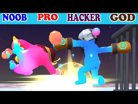 NOOBvsPROvsHACKERvsGOD in Blob N Giant vs Jelly Runner 3D Gameplay - Part God - New Update Power