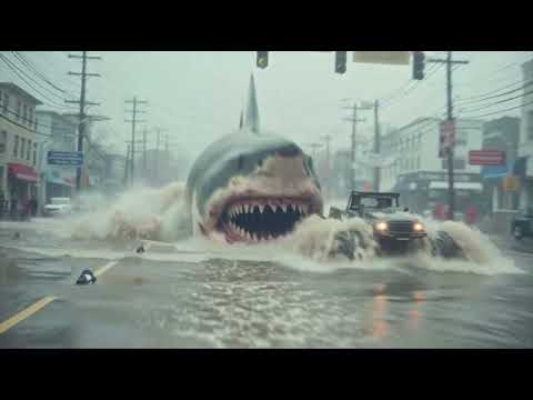 Giant Shark Flood Attack – Finally Captured!