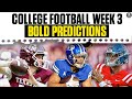 College Football Week 3 BOLD PREDICTIONS | CBS Sports HQ
