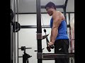一新したフォームでバチバチに効かせる 10kg