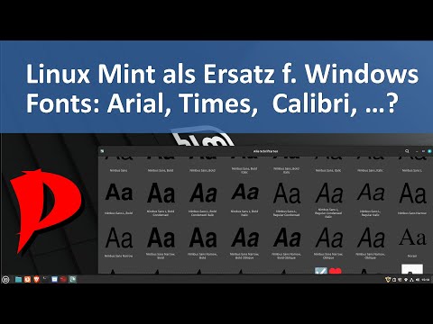 Linux Mint produktiv im Arbeitsleben : Schriftarten : Was ist mit Arial, Times, Calibri und co....