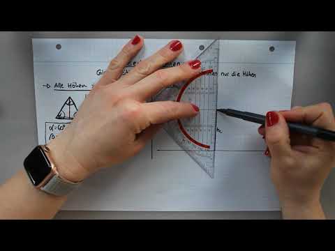 Mathe Klasse 6 / Wie zeichne ich ein gleichseitiges Dreieck, wenn ich nur die Höhe kenne?